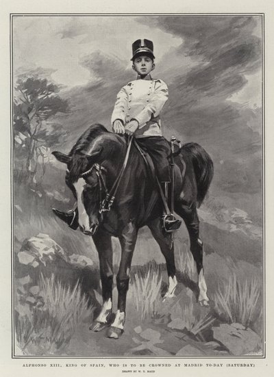 Alphonso XIII, King of Spain, who is to be crowned at Madrid Today (Saturday) by William T. Maud